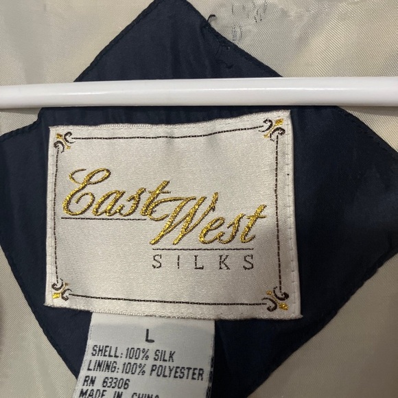 Vintage silk zip up jacket - Picture 8 of 12